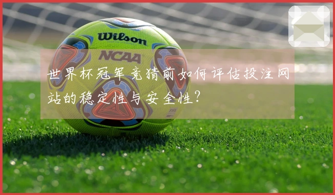 世界杯冠军竞猜前如何评估投注网站的稳定性与安全性？